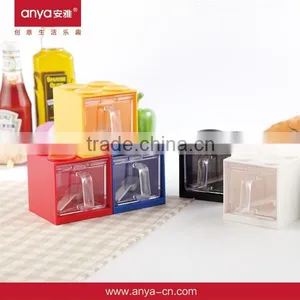 D610 Hot Sale Plaid Spice Holder Kitchen Oil Containers Condiment Dispenser thumbnail-1