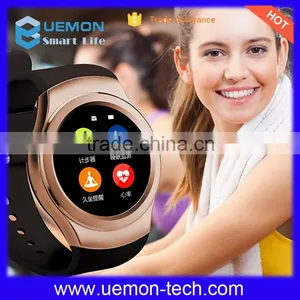 2016 New Fashion Bluetooth Smart Watch With Heart Rate SIM Card TF Mp4 Pedometer Sleep Monitoring or IOS Android Phones thumbnail-2