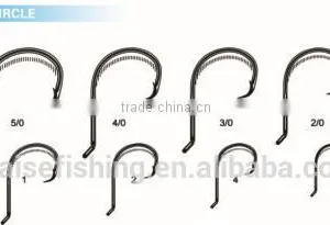 White Nickle High Carbon Steel PR-7384 SPORT CIRCLE Wholesale Fishing Hook thumbnail-1
