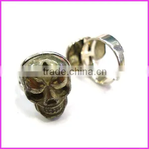 RG1062 Fashion Pyrite Skull Ring thumbnail-1