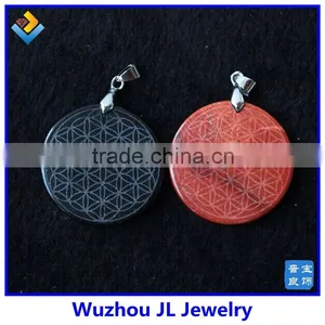 Natural Crystal Pendant Necklaces Flower Pendant Flower Of Life Pendant thumbnail-1