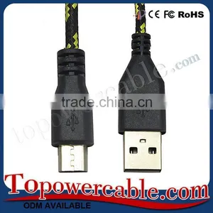 Wholesale Braided Usb To Micro Usb Power Charging Data Transferring Cable thumbnail-2