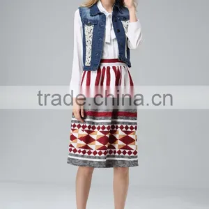 Women Fashion Retro Joker Sleeveless Denim Vest Girls thumbnail-1