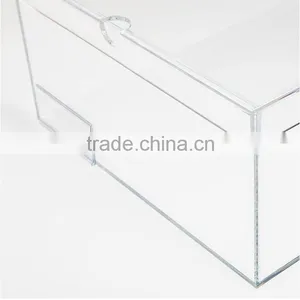 Clear Drop Front Acrylic Shoe Box Display With Lid thumbnail-3