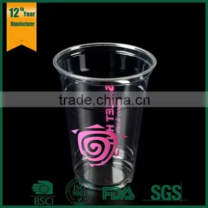 400ml Disposable Pet Transparent Beverage,plastic Disposable Cup,hot Beverage Juice Cup With Lid thumbnail-3