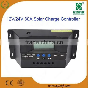 30A Solar Charge Controller 12V/24V for Home LCD Display thumbnail-1