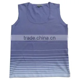 Ladies' Stripe Knitted Vest thumbnail-1