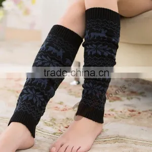 Christmas Deer Knitted Leg Warmers Leg Warmers in Camel Boot Topper Christmas Gift Soft Knitted Socks Woman Fashion Winter thumbnail-5