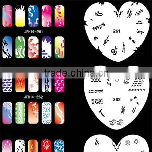 Airbrush Nail Art Stencil Set 14, 20 Sheet Stencil Set With an Average of 16 Different Nail Art Design Patterns thumbnail-1