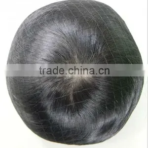 Lace Injection Silk Top Toupee for Men or Women With Invisible Knots on Top thumbnail-1