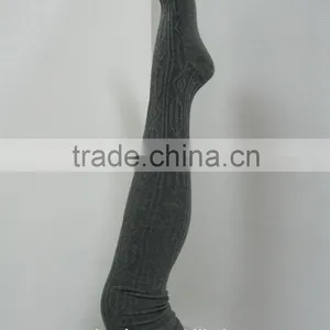 Comfortable Cable Style Over the Knee Socks thumbnail-3