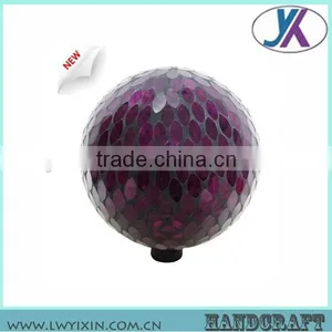 2015 Newest Wholesale High Quality Solar LED Light Round Shape 10" Mosaic Blue Glass Ball thumbnail-2