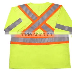 3m Hi-Vis Reflective Tape Safety Work Shirt 2016 Newest 100% Polyester thumbnail-2