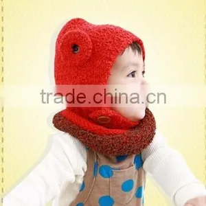 Bear Plush Children's Hat ,Head Warmer,Bear Hat,Ball Set, Hat Ear Pattern ,Pattern thumbnail-6