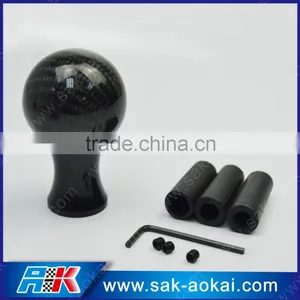 Racing Real Black Carbon Fiber Gear Shift Knob thumbnail-1