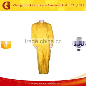 China Supplier Top Quality100% Cotton Yellow Working Coverall thumbnail-1
