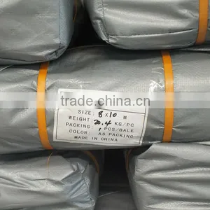 Double Silver Poly Tarp Waterproof Plastic Tarps Direct Sheet Manufacturer Truck Tarpaulin Covers thumbnail-3