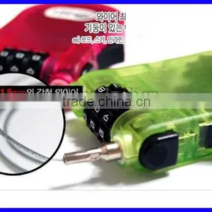 CH-31 Three Digital Password Keyless Notebook Lock With Cable thumbnail-1