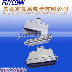 Centronics TYCO 50P 180 Degree Cable Exit Angle Male Plug Type CHAMP Solder Header Connector thumbnail-1