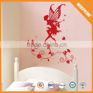 Modern Comfortable Reusable Angel Mirror Baby Room Acrylic Wall Stickers thumbnail-1