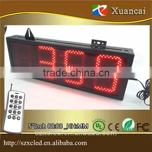 Remote Control Set +ON/OFF 88:88 or 88:88:88 Digits Count Down/UP Timer Digital Clock 7 Segment Bars LED Display thumbnail-1