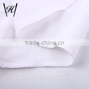 100%cotton Mens White Shirt With White Buttons Short Sleeve Slim Fit thumbnail-3