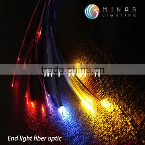 8mm Plastic Black Jacket Polymer End Glow Fiber Optic Cable in Roll for Swimming Pool Decorative Light thumbnail-6
