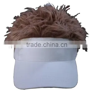 Cotton Twill Fake Fur Sun Visor Cap,sunvisor Cap With Hair Quality Choice thumbnail-1