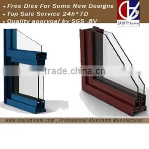 Aluminum Window Frame With Kinds of Surface Colours and Good Price thumbnail-1