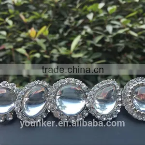 2016 Hot Sale New Style Rhinestone Acrylic Plastic Button Sewing Retail&wholesale Flower Center thumbnail-1