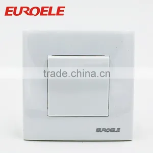 European Standard 86*86 Type PC Panel and Frame Siliver Contactor 1 Gang 1 Way Wall Switch thumbnail-2