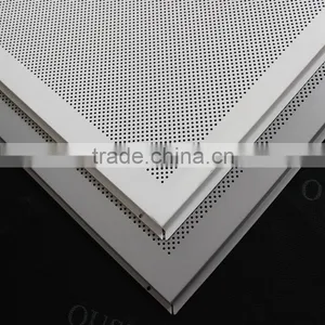 Fire Proofing Perforated Aluminum Sheet False Ceiling Tiles 600x600 mm thumbnail-2