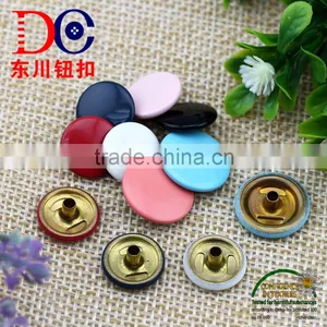 Wholesale Metal Button Customized Copper Spray 4 Parts Clothes Spring Snap Fastener thumbnail-1