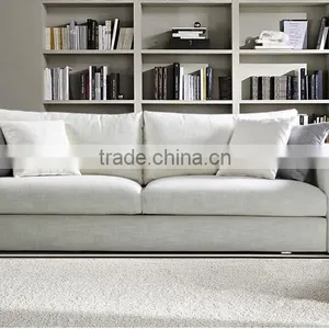 Milan Fashion Simple and Fashion Fabric Solid Wood High Quality Feather Sofa Quality Choice thumbnail-1