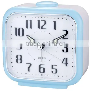 Colorful Traditional Bell Beep Square Quartz Alarm Clock thumbnail-1
