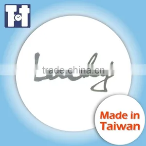Name Sticker Design Silver Foil Sticker Designed thumbnail-1