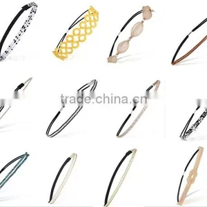Fashion Rhinestone High End Quality Pretty Fashion Embellished Stretch Headband Hairband thumbnail-1