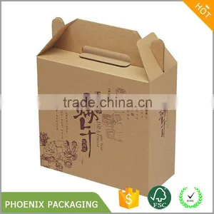 Rigid Corrugated Brown Box for Food thumbnail-1