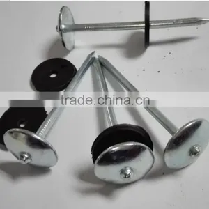 Galvanized Roofing NAILS ( 2 -1/2" x 9mm ) With Plastic Washer Boa Sorte thumbnail-1