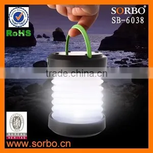 800mAh Rechargeale Led Solar Lantern USB Portable Outdoor Lamp thumbnail-1