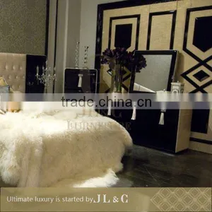 Hardwood Dresser Coupling Pipe Fitting Table for Luxury Bed Room Sets-JB17-05- JL&C Furniture thumbnail-2