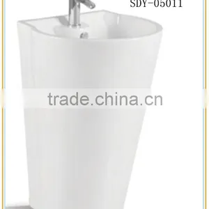 New Design Big Size Ceramic Wash Sink Bathroom Stand Basin thumbnail-2