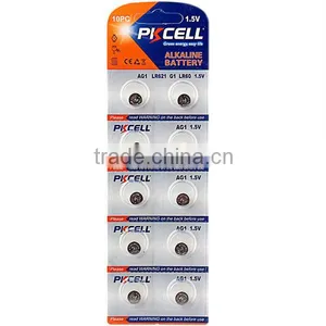 Coin Cell Battery 1.5V AG1 LR60/164/621 Alkaline Button Cell thumbnail-2