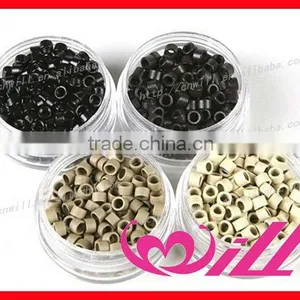 Hair Extension Micro Beads Silicone Micro Ring Hair Extension Tool Hair Crimp Beads 5mm thumbnail-3