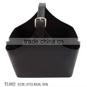Useful Hot Sale Home pu Leather Storage Basket thumbnail-1