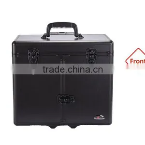 Professional Aluminum Makeup Case 4 Stackable/Removable Trays With Adjustable Dividers thumbnail-2