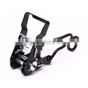 Rubber Flat Hook Rope Ergo Ratchet Tie Down Straps thumbnail-1
