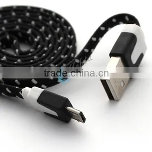 For Iphone 6 Flat Braided Nylon USB Cable 1M Colorful 8 Pin Cable thumbnail-2