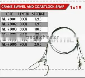 1x19 Vey Soft Stainless Steel Wire Trace Wire Leader Rig thumbnail-1