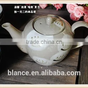 Ceramic Vintage Tea Pot With Painting thumbnail-1